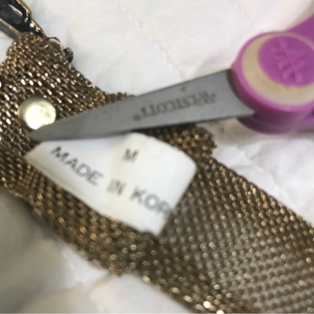 Donna Katz gold mesh belt read all - Picture 5 of 6